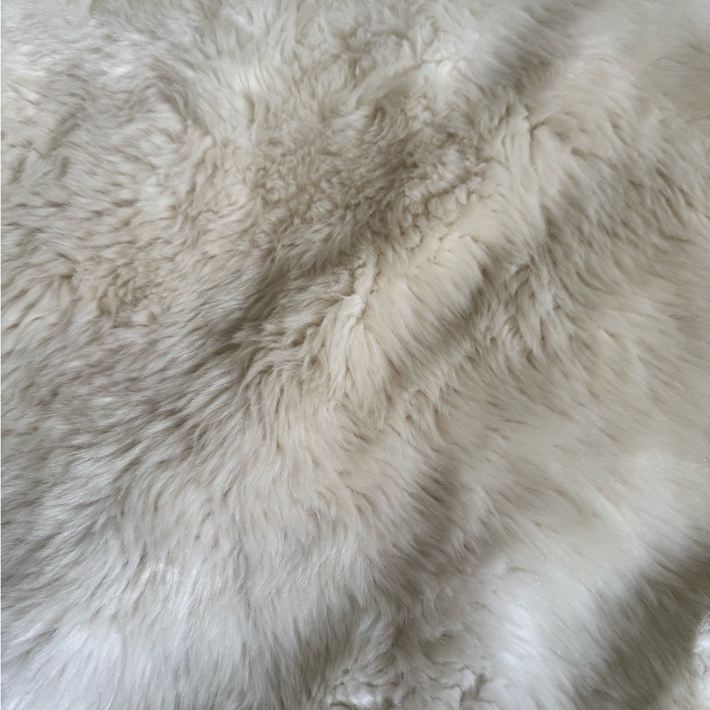 Restoration Hardware Cream Throw Blanket